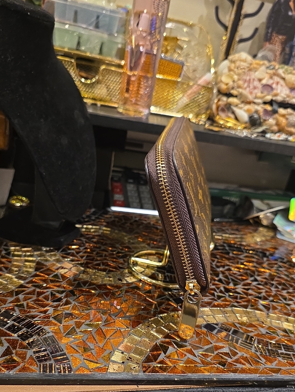 Classic Brown Monogram Zip Wallet